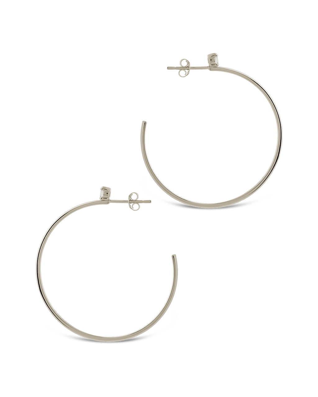 Kamryn Luxe Stone Accent Hoops