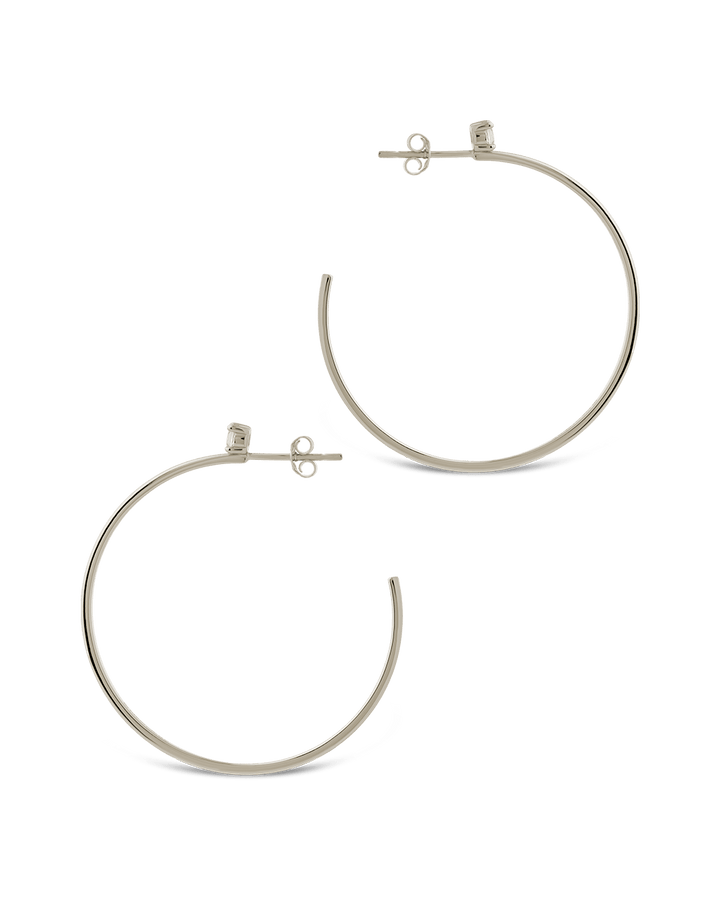 Kamryn Luxe Stone Accent Hoops
