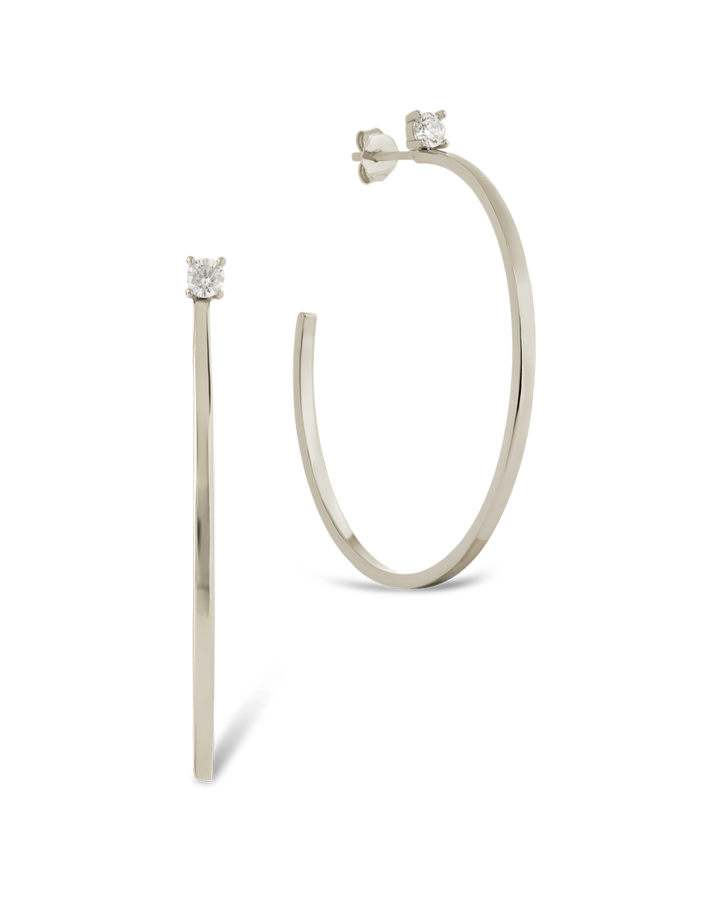 Kamryn Luxe Stone Accent Hoops
