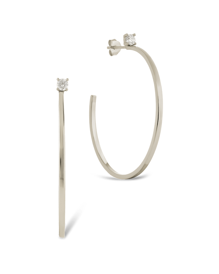 Kamryn Luxe Stone Accent Hoops