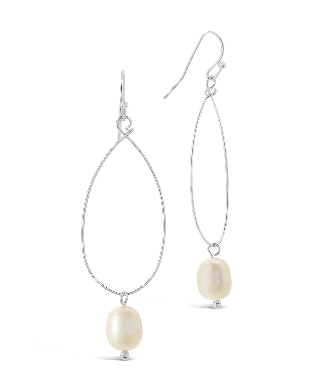 Teardrop Pearl Dangle Earrings by Sterling Forever