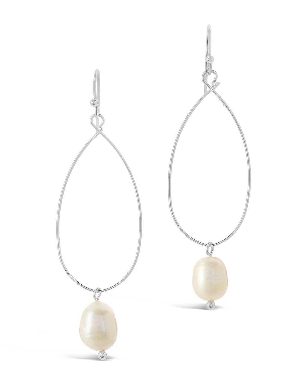 Teardrop Pearl Dangle Earrings by Sterling Forever