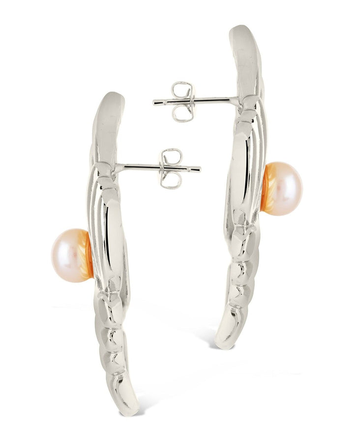 Fantaise Pearl Statement Stud Earrings