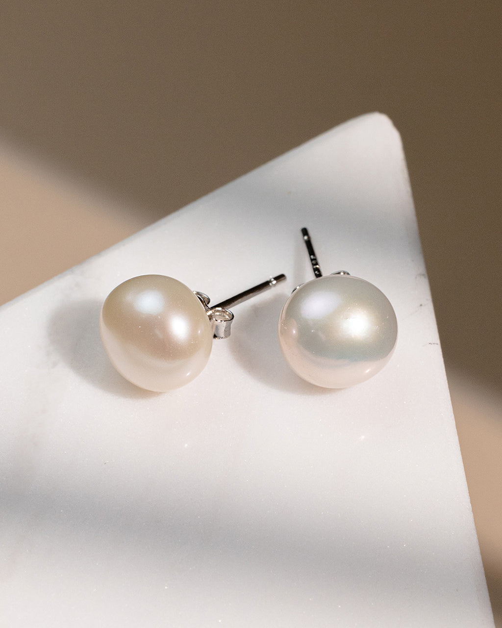 Baroque Pearl Stud Earrings