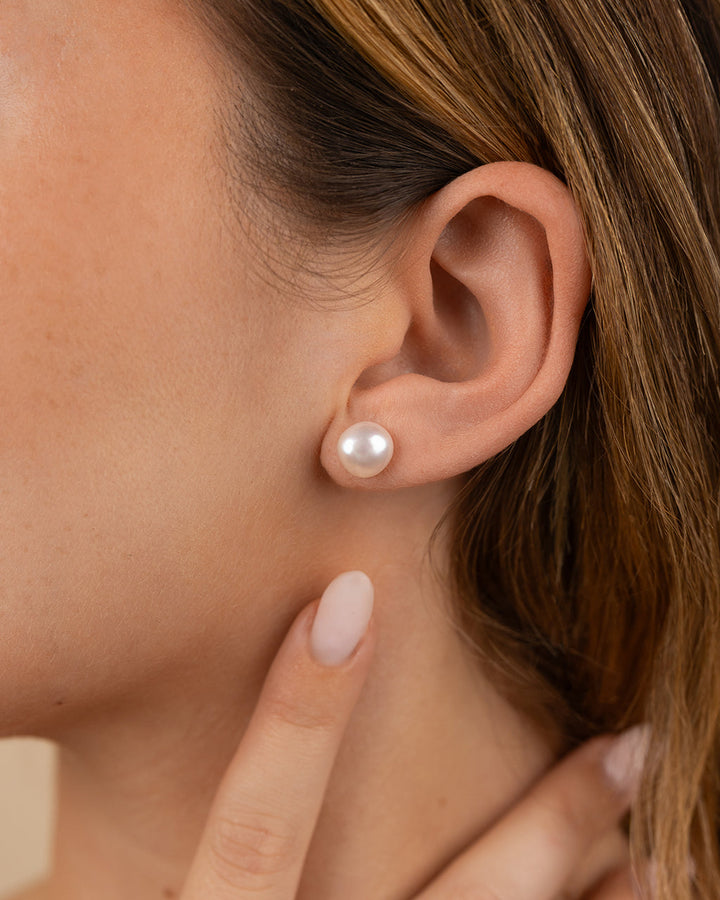 Baroque Pearl Stud Earrings