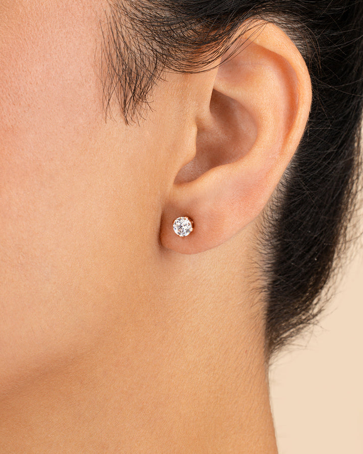 CZ Stud Earrings - 5mm