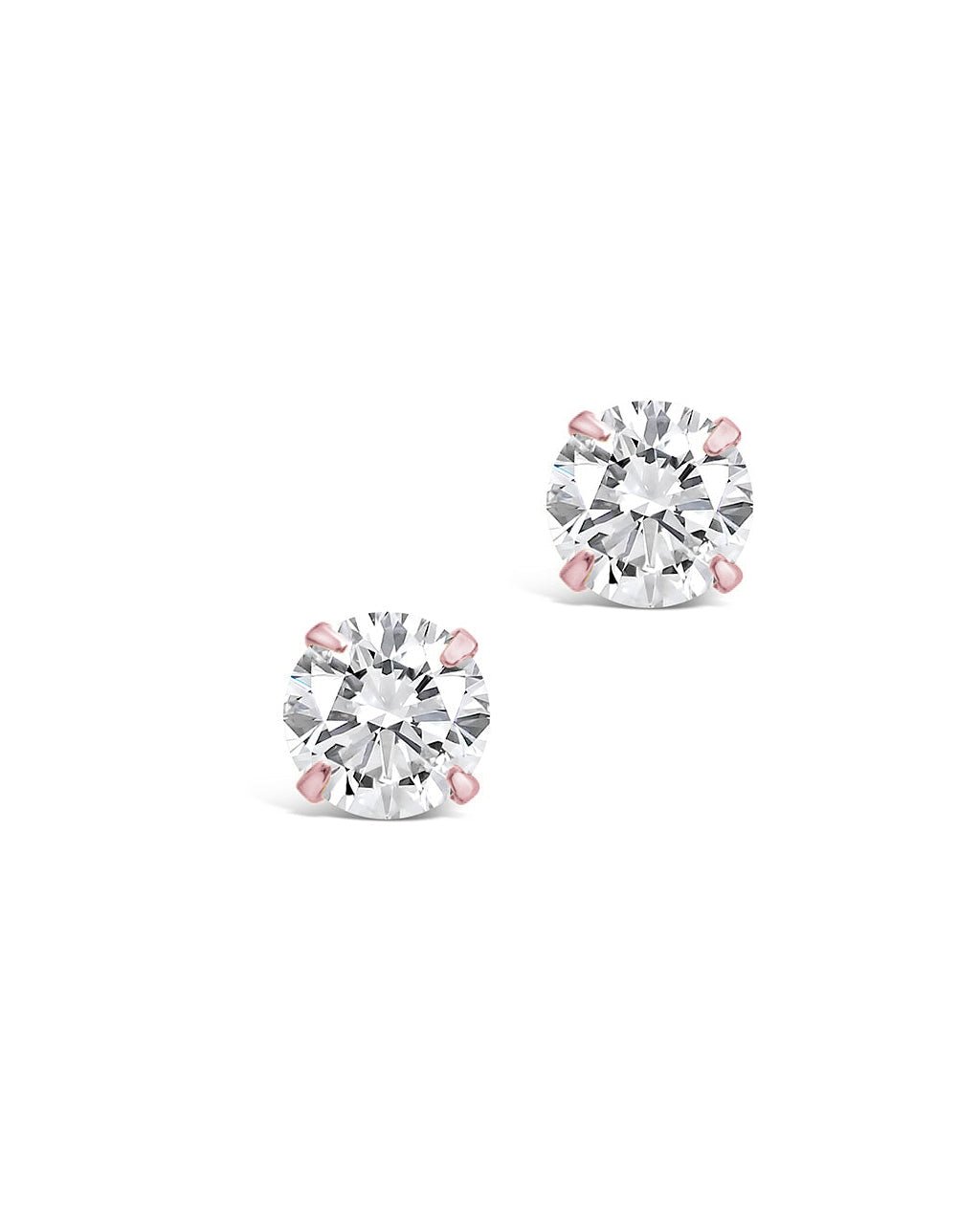 CZ Stud Earrings - 4mm