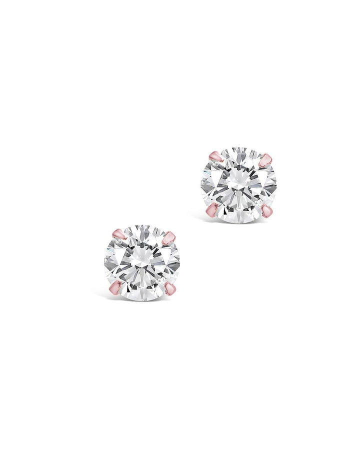 CZ Stud Earrings - 4mm