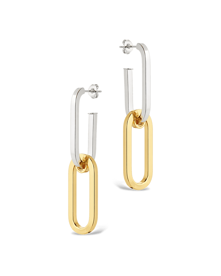 Doreen Mixed Metal Oval Drops