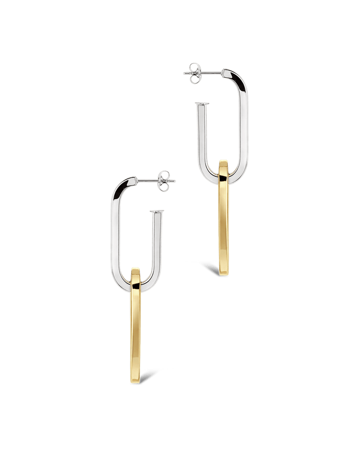 Doreen Mixed Metal Oval Drops