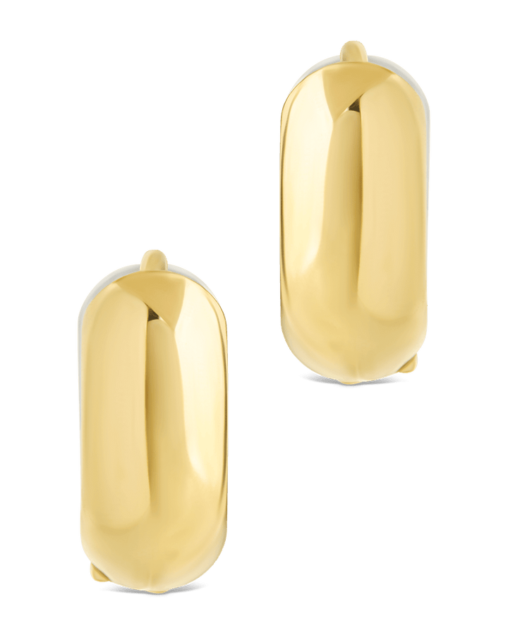 Betina Dual Tone Thick Micro Hoops