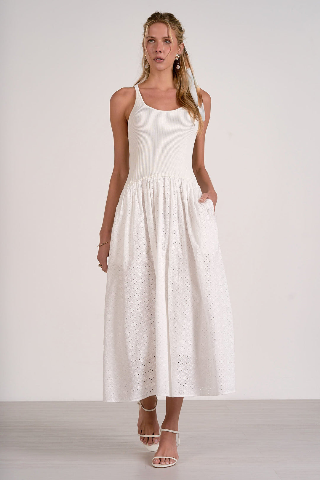 Eliana Dress White