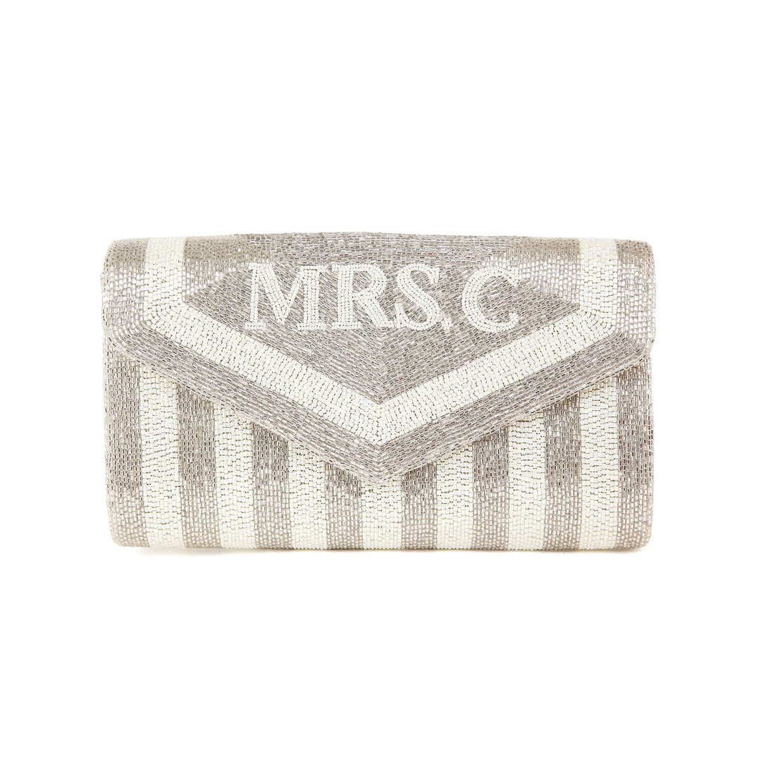 Vertical Stripes Mrs. Clutch by Tiana New York