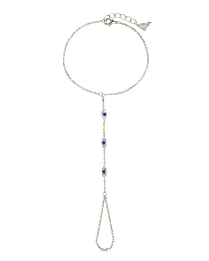 Arielle CZ Evil Eye Hand Chain