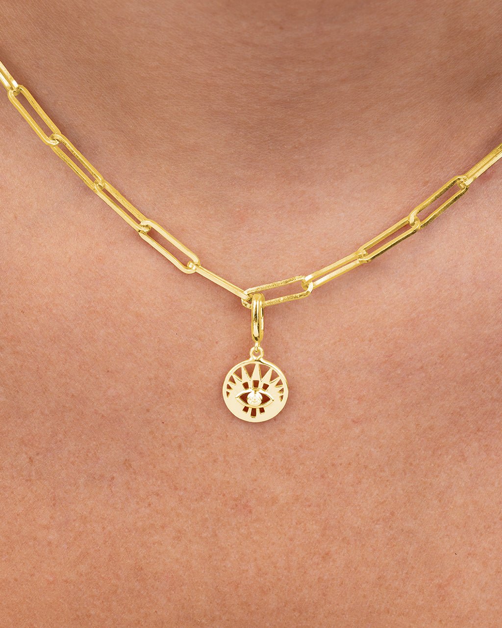 Evil Eye Disc Charm