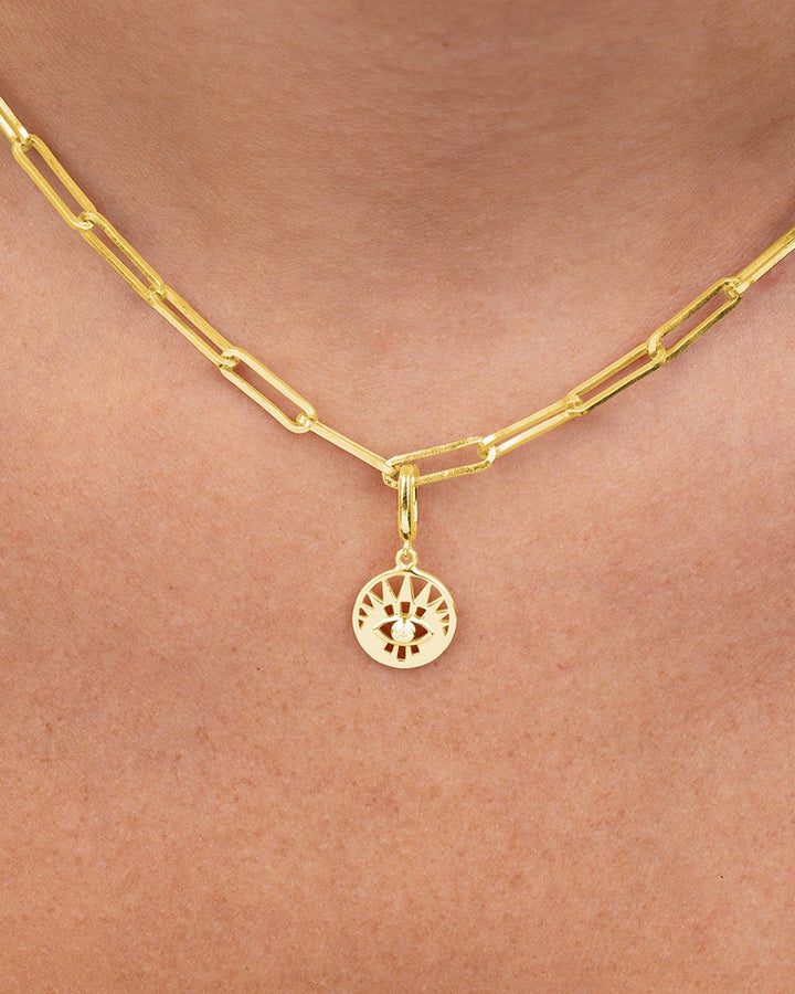 Evil Eye Disc Charm