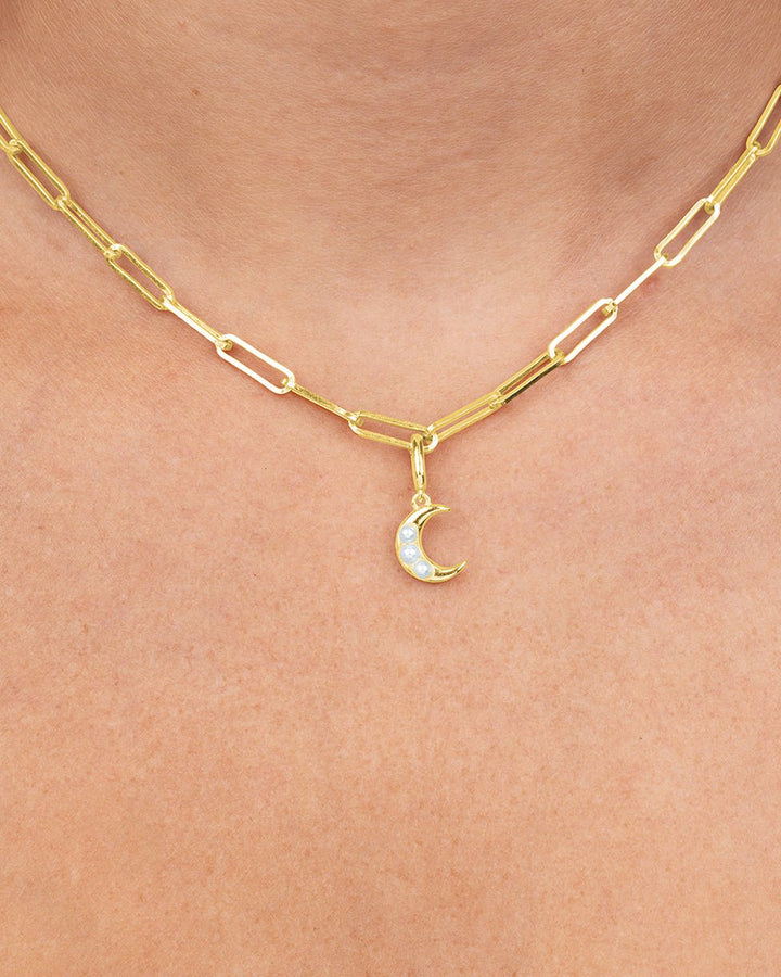 Pearl Moon Charm