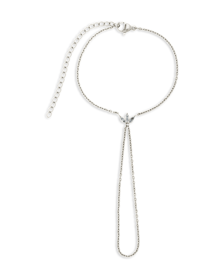 Amari Lotus CZ Hand Chain