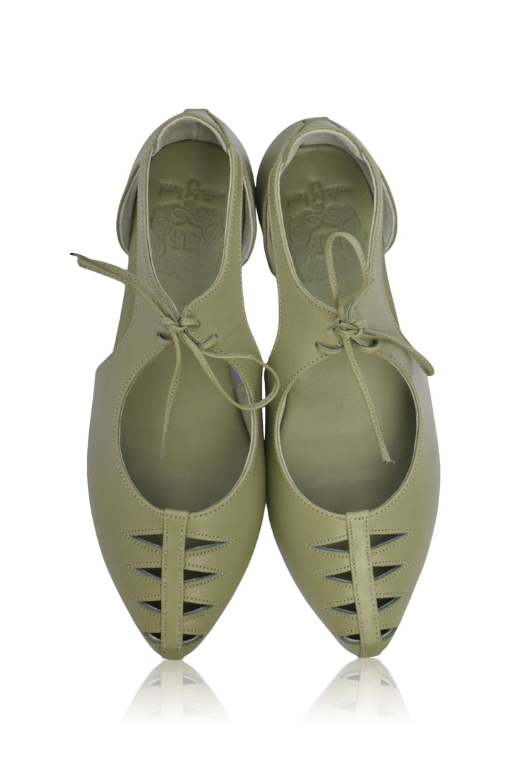 Eden Pointy Toe Ballet Flats by ELF