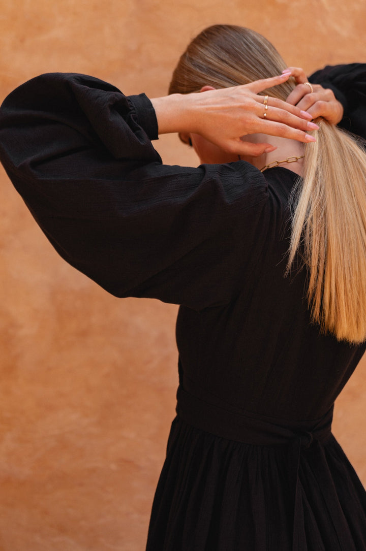 Emerie Long Sleeve Wrap Dress by Bali Lane