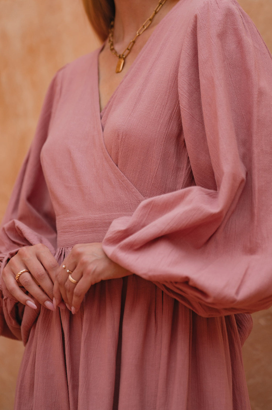 Emerie Long Sleeve Wrap Dress by Bali Lane