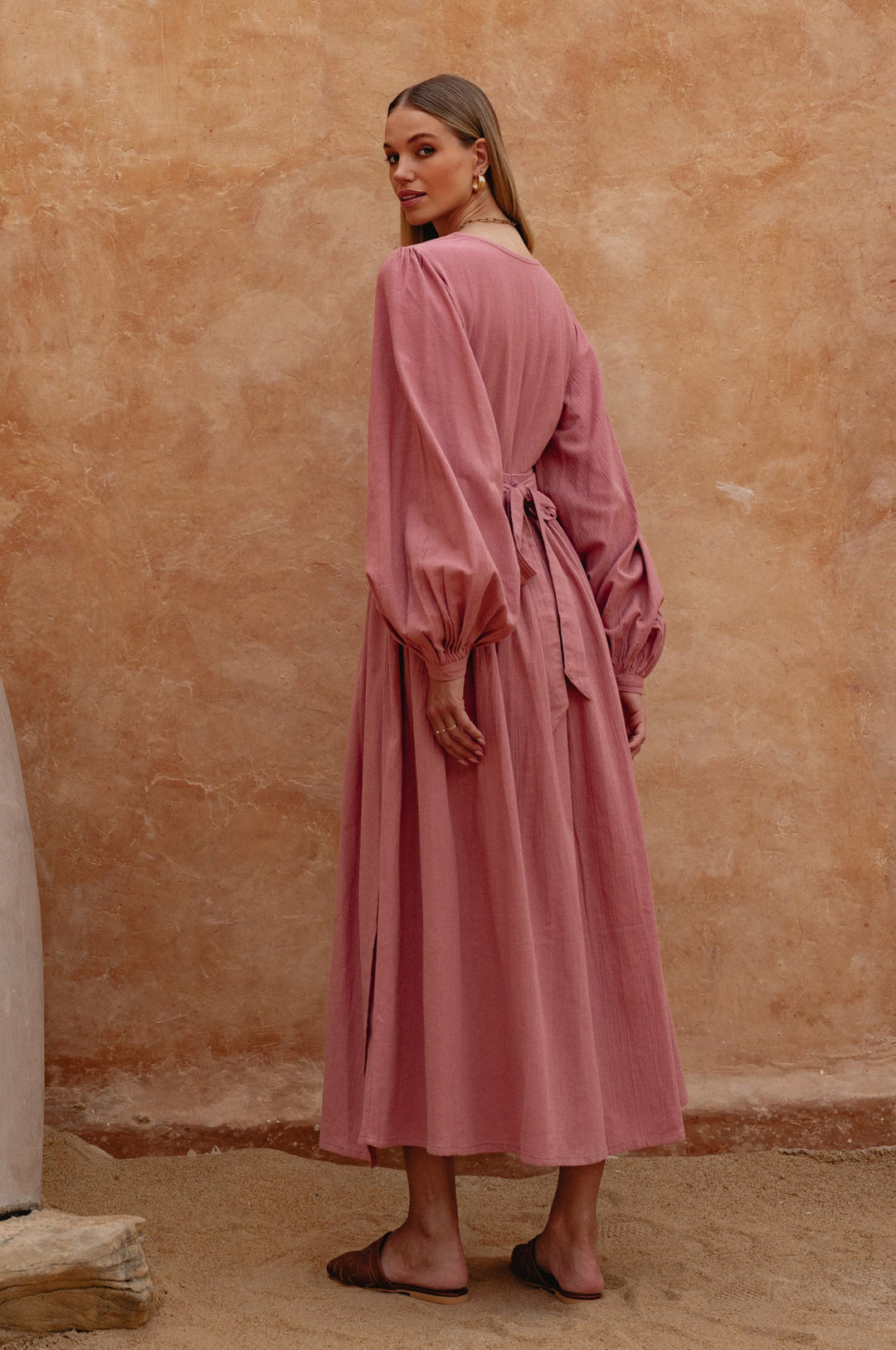 Emerie Long Sleeve Wrap Dress by Bali Lane