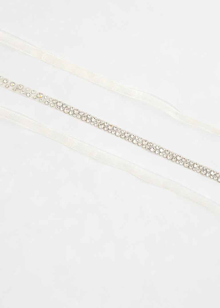 Emilia Narrow Crystal Belt