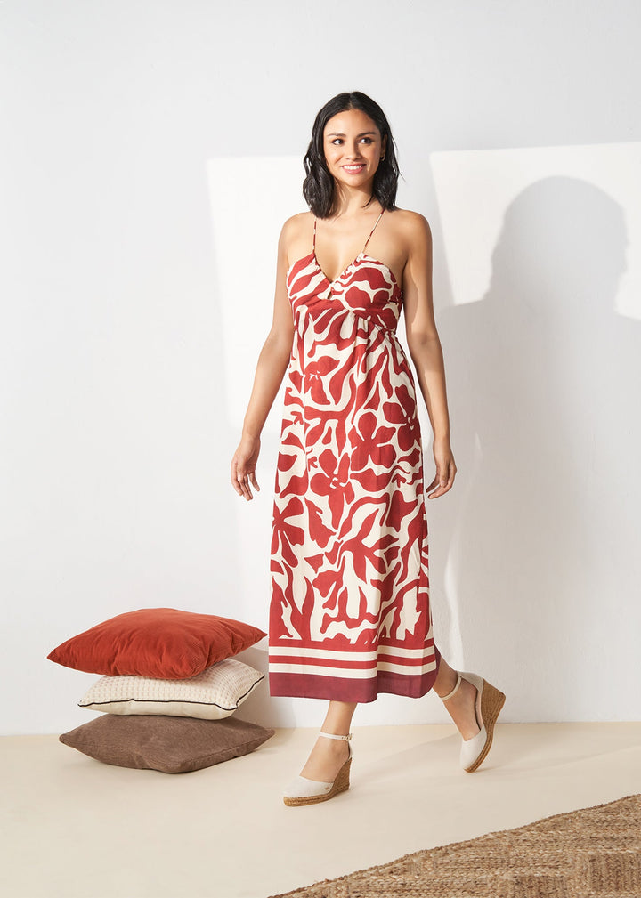 Estartit Beige Canvas Ankle Strap Women Espadrille Wedges Outfit