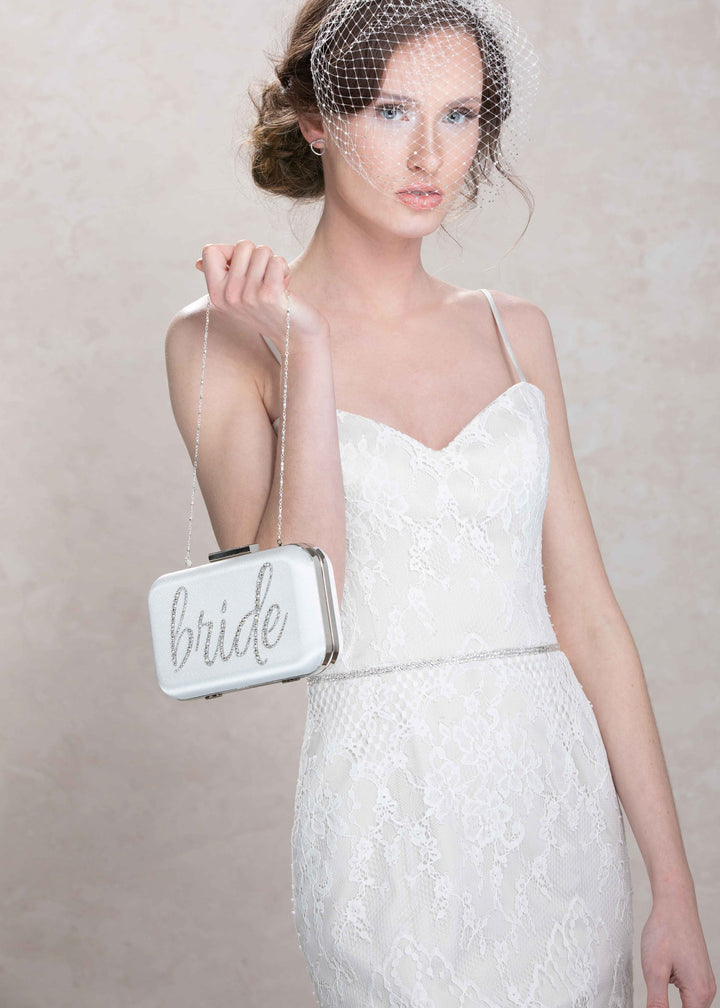 Ever After Crystal "Bride" Clutch