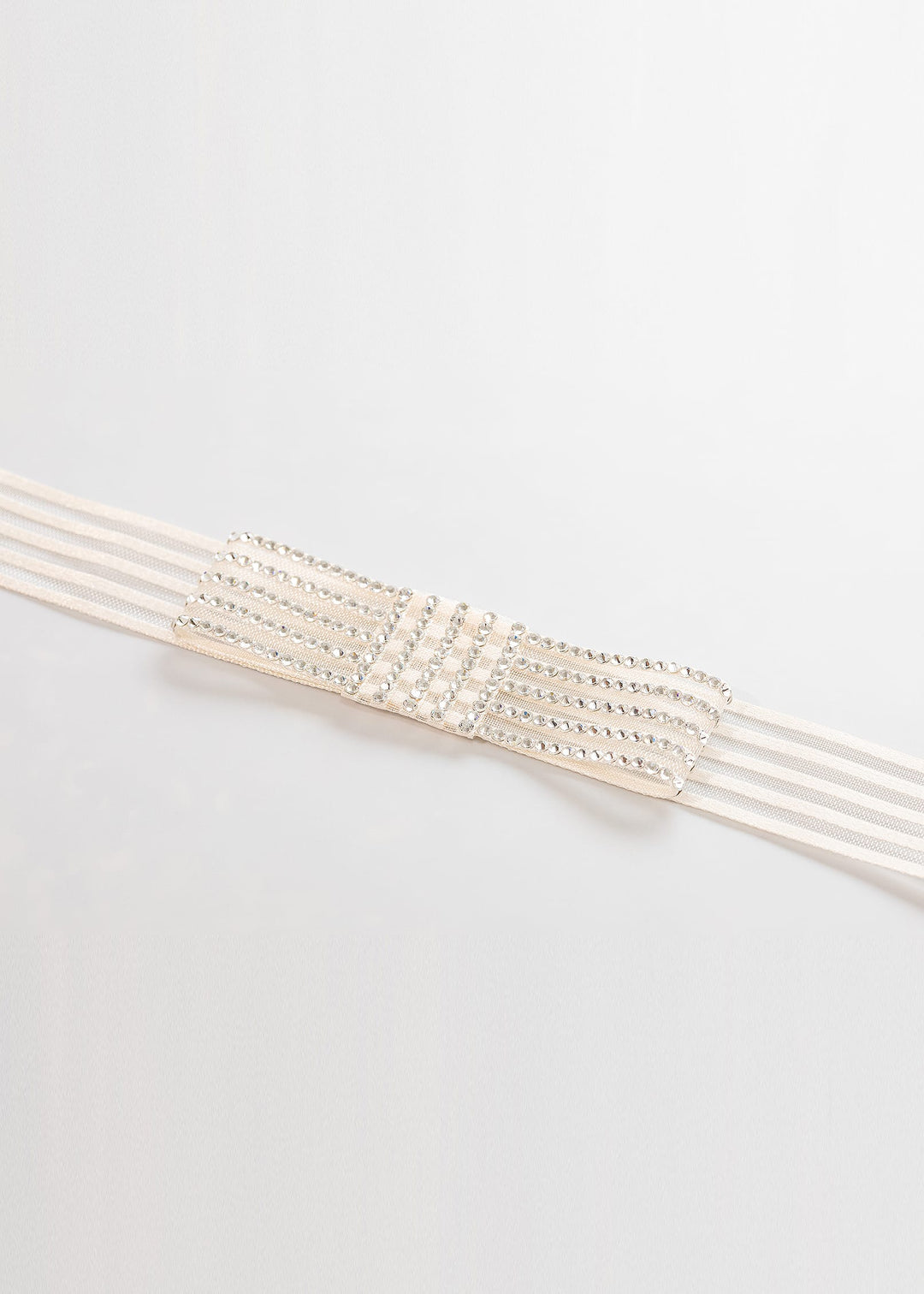 Evie Striped Ribbon Bow Belt