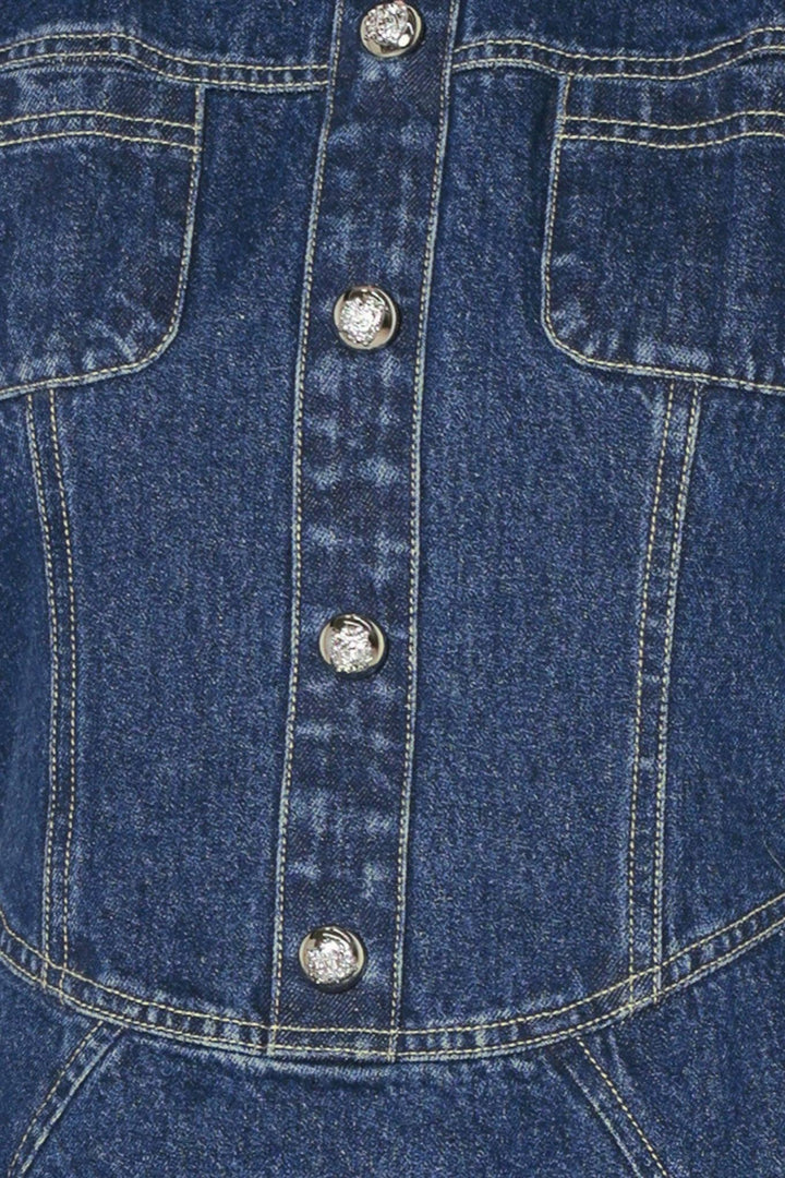 COOL GIRL COMEBACK DENIM MINI DRESS
