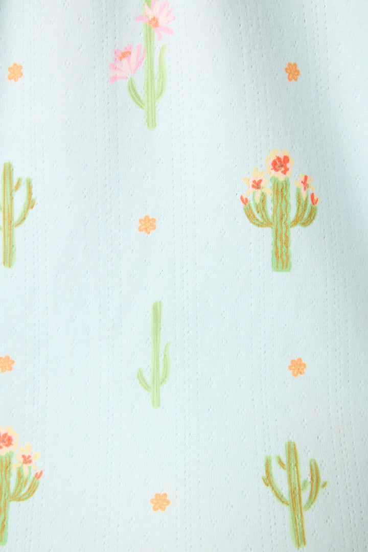 Feelin' Prickly Cactus Blooms Long Sleeve Top