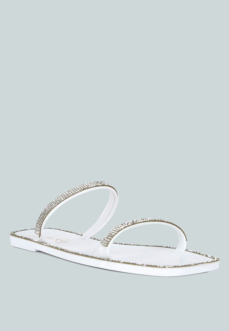 fenta diamante detail jelly flats by London Rag