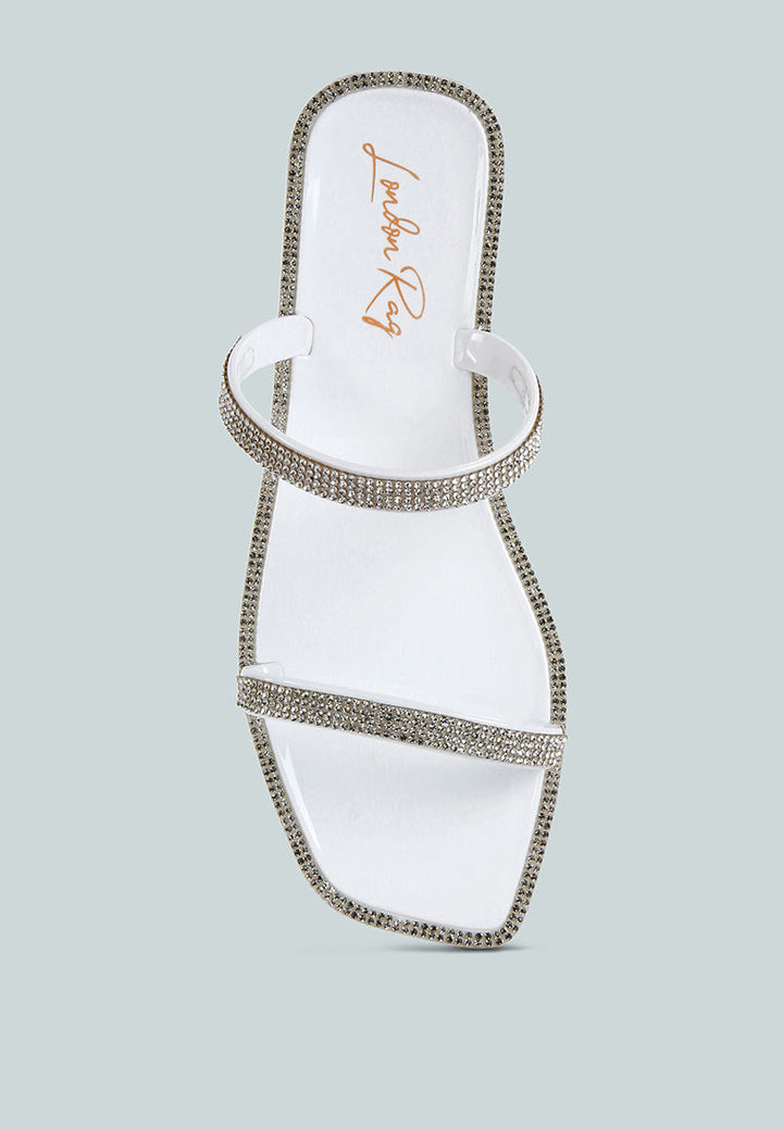 fenta diamante detail jelly flats by London Rag