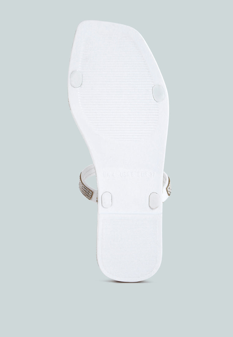 fenta diamante detail jelly flats by London Rag