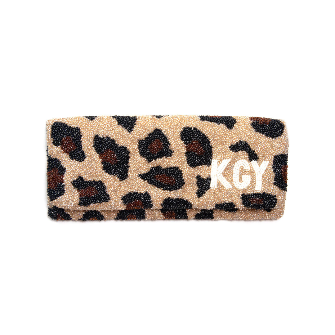 Animal Clutch with Initials by Tiana New York
