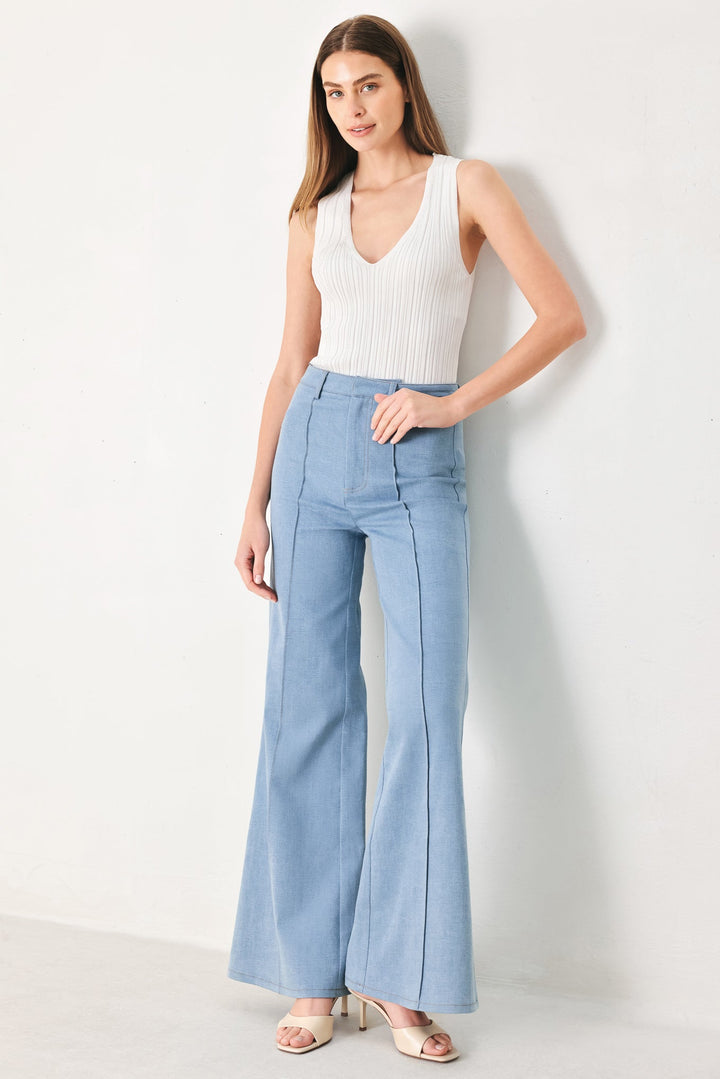 LUNA FLARE WOVEN PANTS