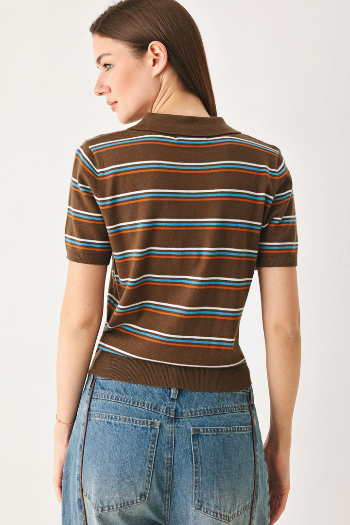 PRETTY IN PARADISE POLO TOP