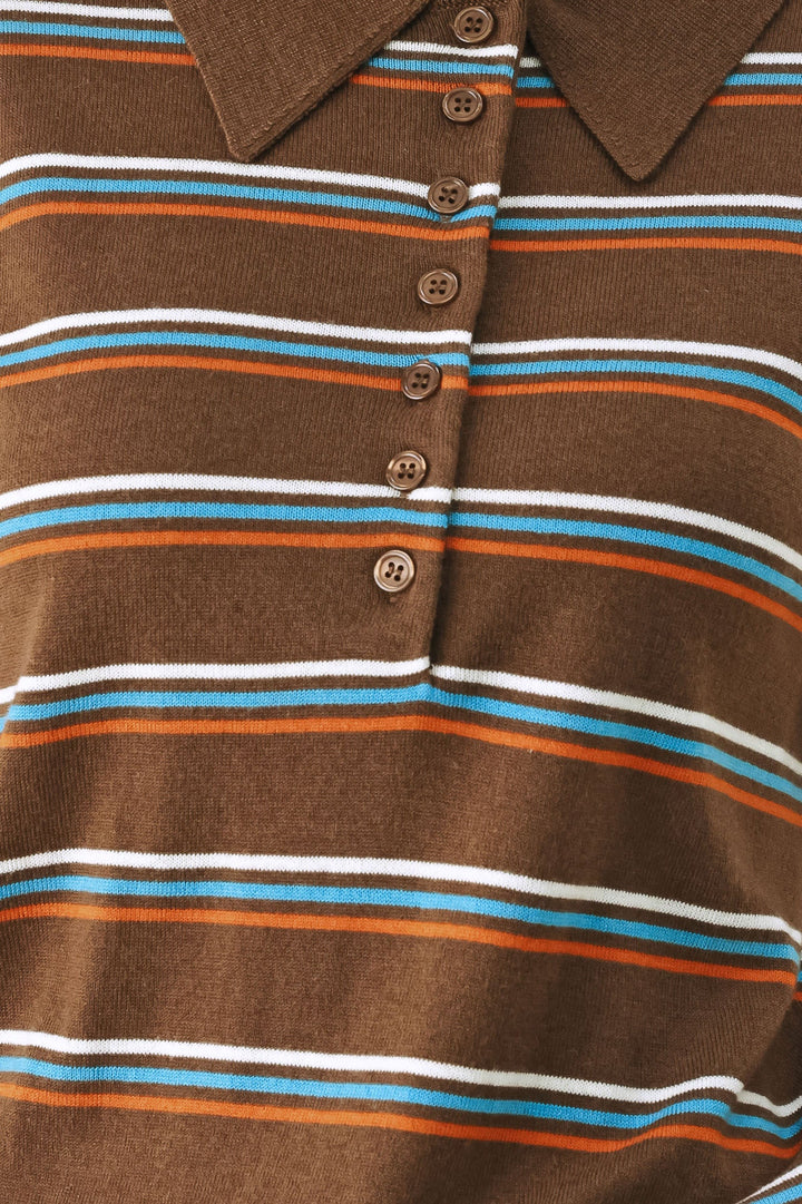PRETTY IN PARADISE POLO TOP