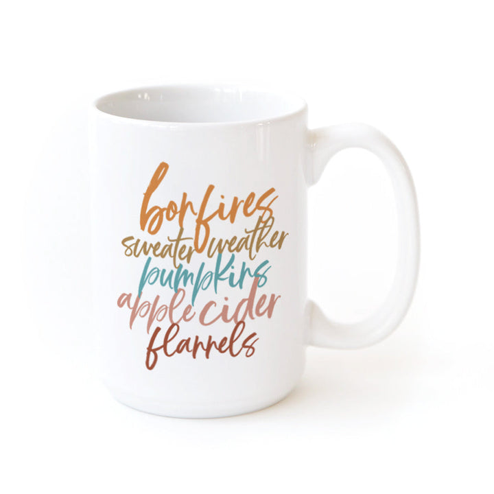 Fall Favorites Coffee Mug by The Cotton & Canvas Co.
