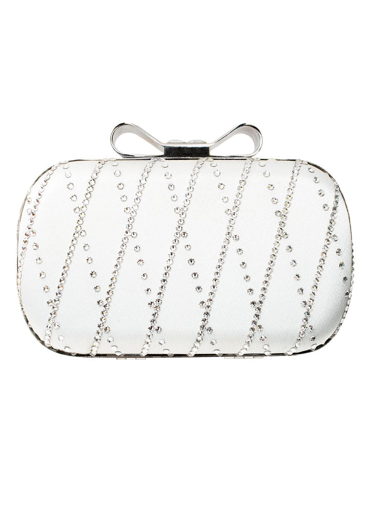 Fifi Small Crystal Bow Clutch