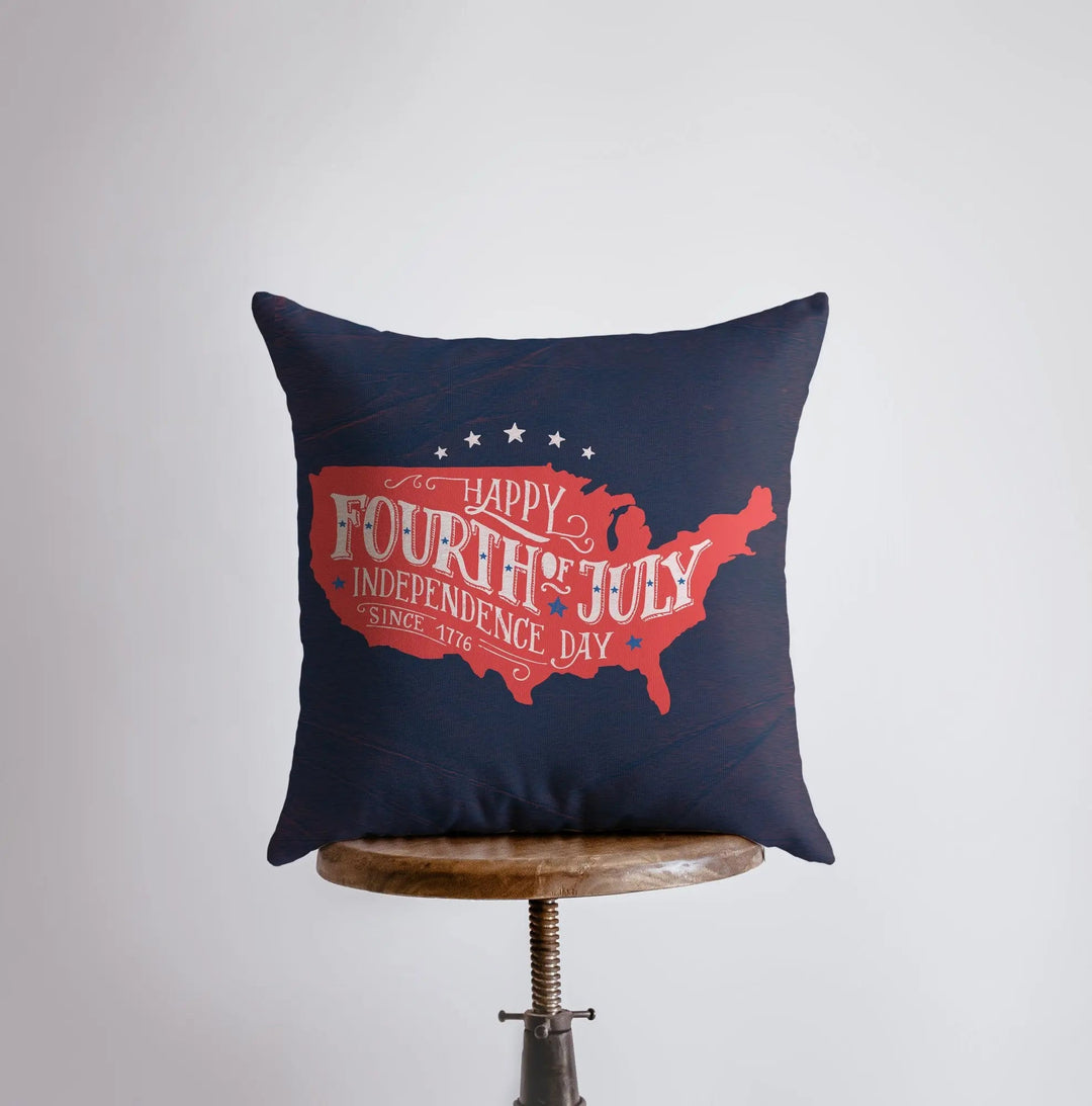 Fourth of July Pillow Cover Memorial Gift Thank You Gift