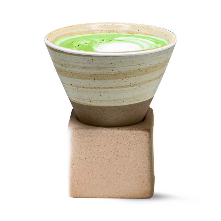 Brown Coffee Mug with Base - 6.8 oz/200ml by Aprika Life