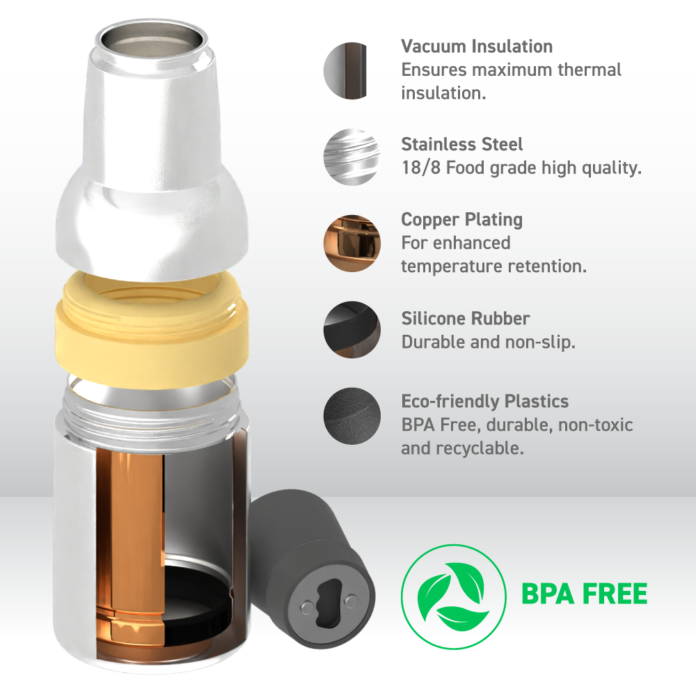 Shimmery Silver Frosty Beer 2.0 by ASOBU®