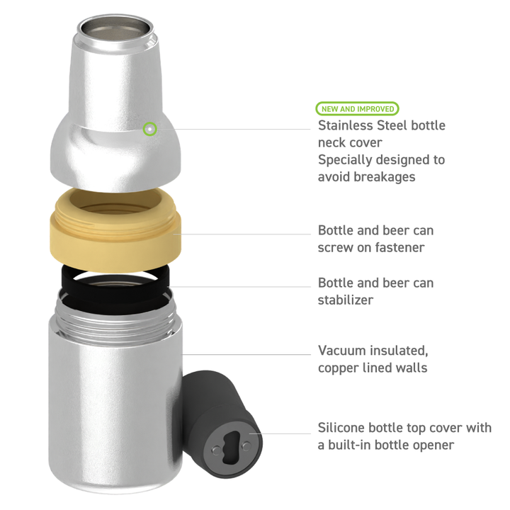 Shimmery Silver Frosty Beer 2.0 by ASOBU®