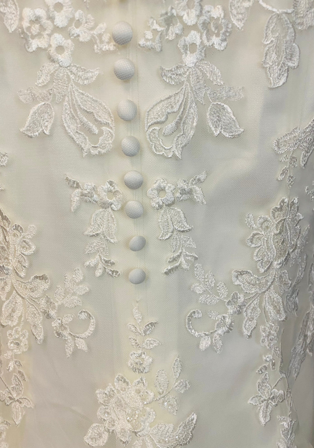 V-Neck Fit-to-Flare Gown Style 44054 by Sincerity Bridal Size 14