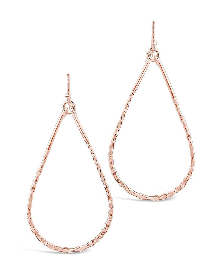 Hammered Teardrop Dangle Earring
