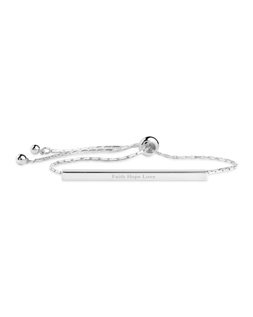 Inspirational Bar Slider Bracelet by Sterling Forever