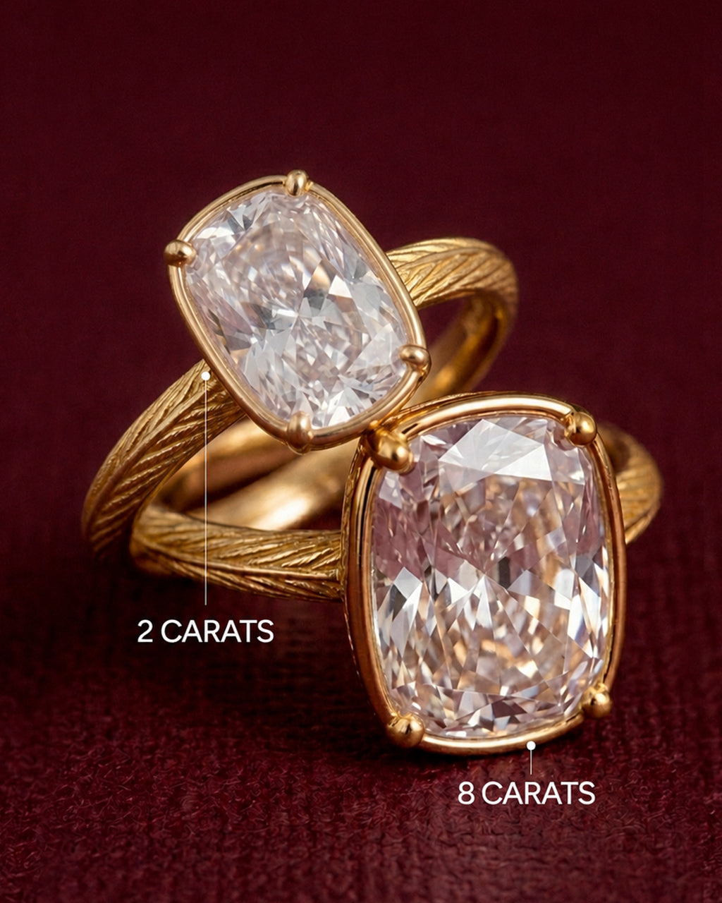 Elongated Mini Cushion Ring