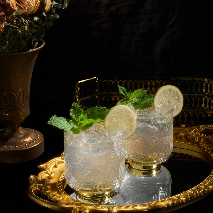 Gatsby Tumbler Drinking Glass | Set of 2
